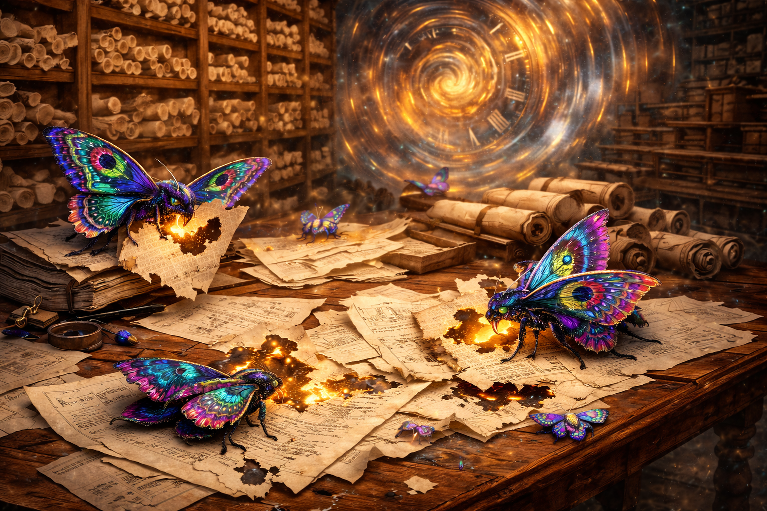 Entropy moths munching on unorganized research data