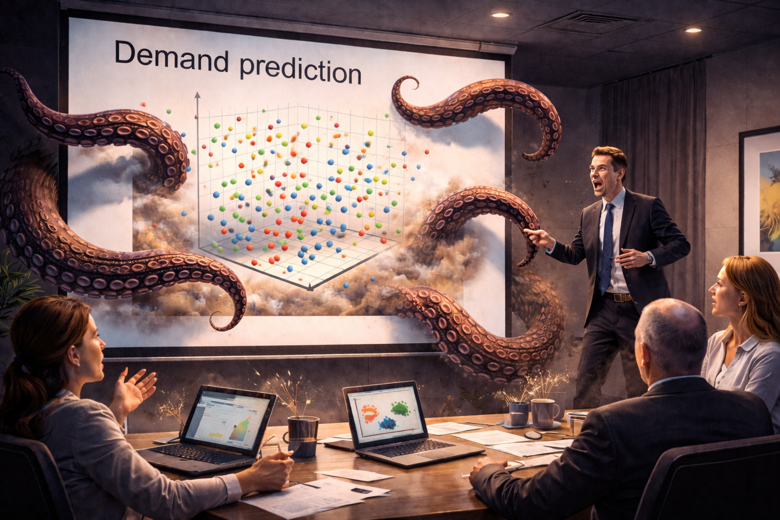 Spawning Eldritch horror from unclear data in presentation